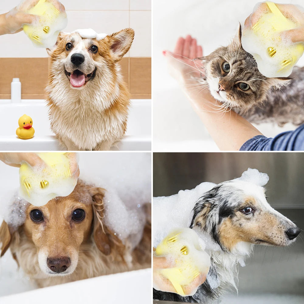 Pet Bath Shampoo Brush